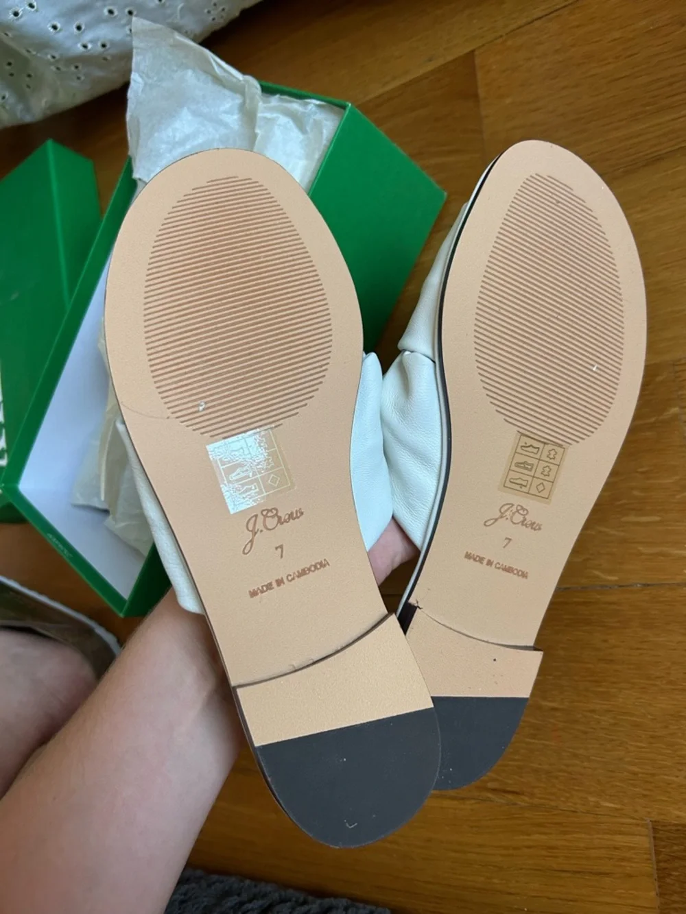 J. Crew MENORCA PADDED TWIST-KNOT SANDALS IN LEATHER
